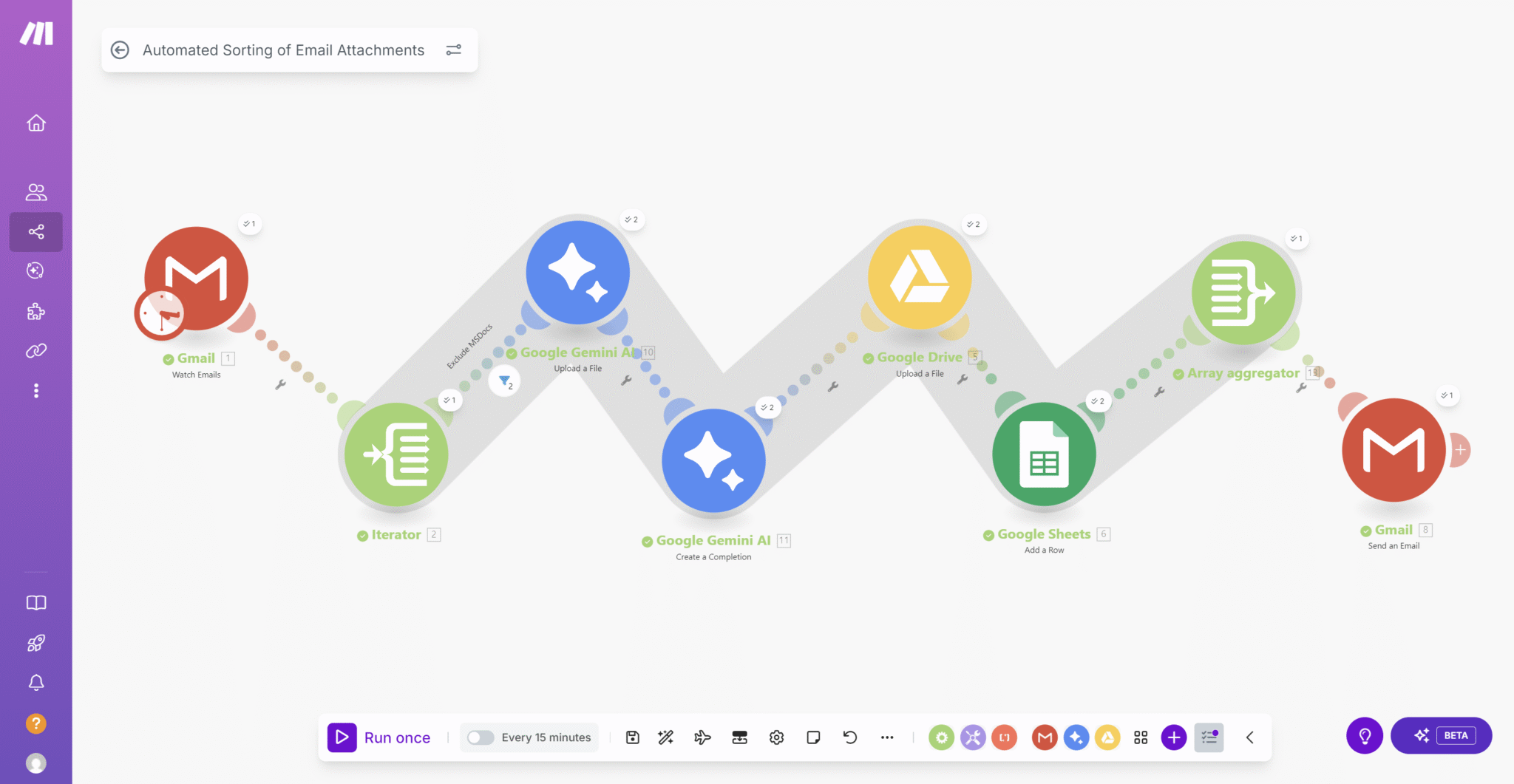 Automated Sorting of Gmail Attachments
